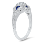 Sapphire and Diamond North Star Engagement Semi-Mount