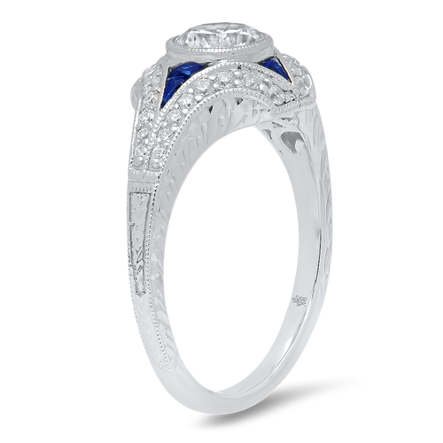 Sapphire and Diamond North Star Engagement Semi-Mount