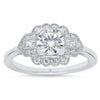 Vintage Inspired Baguette Diamond Engagement Semi-Mount