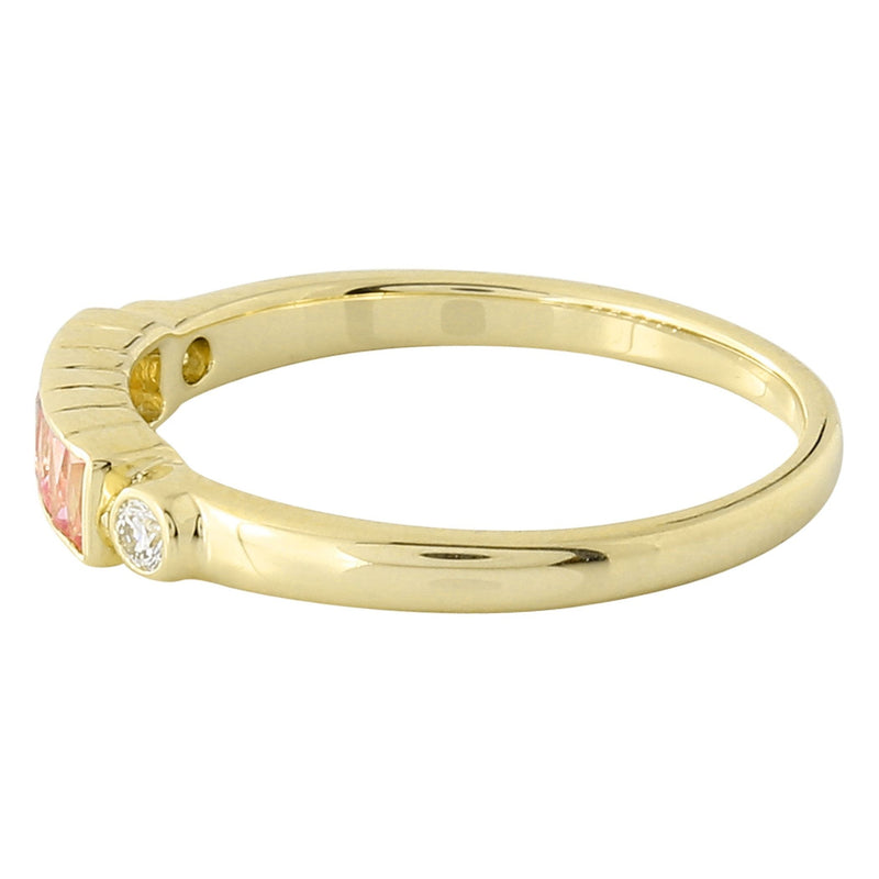 Channel Set Pink Sapphire Fashion Band