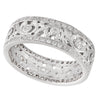 Diamond Floral Eternity Band