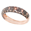 Rose Gold Black Rhodium Plated Band