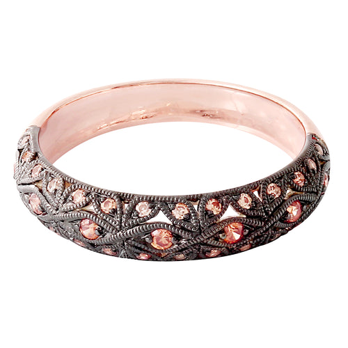 Rose Gold Black Rhodium Plated Band