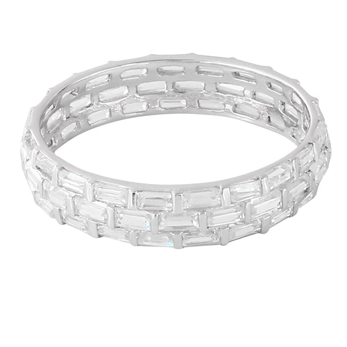 Channel Set Baguette Cut Diamond Eternity Band