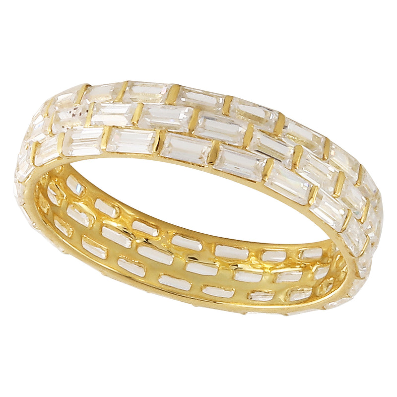 Channel Set Baguette Cut Diamond Eternity Band