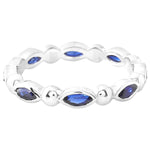 Marquise Cut Sapphire Eternity Band