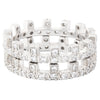 Round Cut Diamonds Puzzle Band