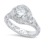 Vintage Style Floral Diamond Engagement Ring Setting | Beverley K