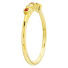 Bezel Set Ruby and Diamond Band