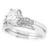 Six Prong Engagement Semi-Mount with Matching Band