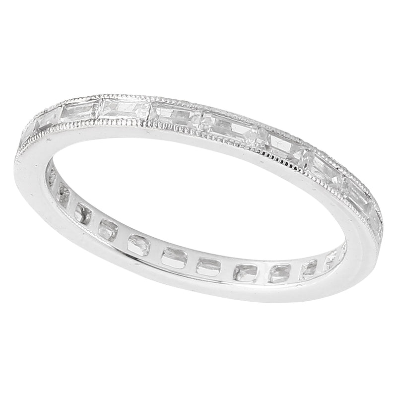 Channel Set Baguette Cut Diamond Eternity Band