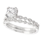 Double Prong Diamond Engagement Set