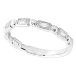 Baguette Cut Diamond Band Halfway Around