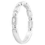 Baguette Cut Diamond Band Halfway Around