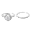 Diamond Halo Engagement Set