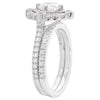 Round Diamonds Halo Engagement Set