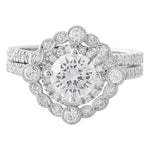 Round Diamonds Halo Engagement Set