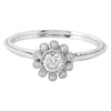 Diamond Floral Engagement Semi-Mount