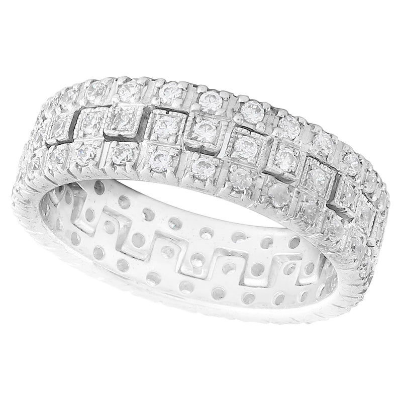 Round Cut Diamonds Puzzle Band