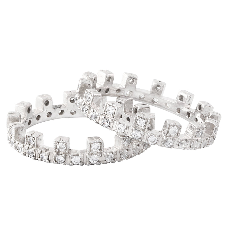 Round Cut Diamonds Puzzle Band