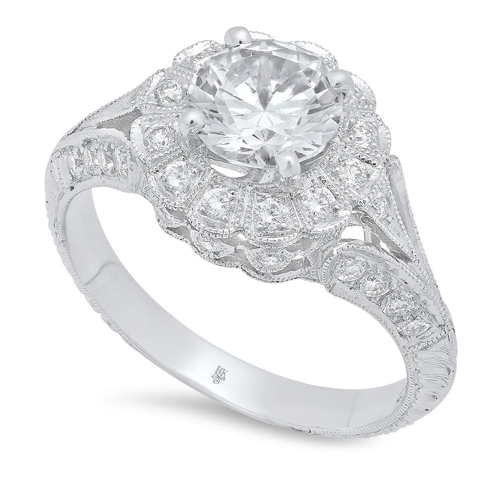 Looking for an elegant vintage ring with filigree and a high setting under  $5k, where should I begin the search? Pics for examples : r/EngagementRings