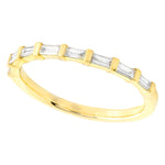 Bar Set Baguette Cut Diamond Band Set Halfway