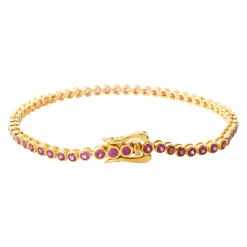 Pop Rhodolite Candy Rope Bracelet