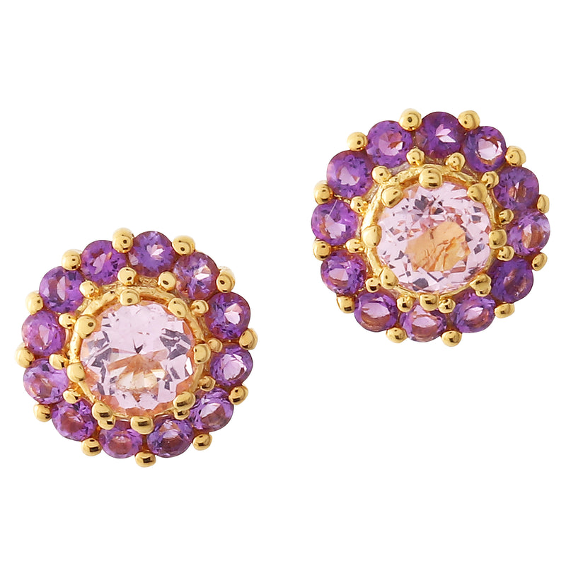 Pop Purple Sun Drop Earrings