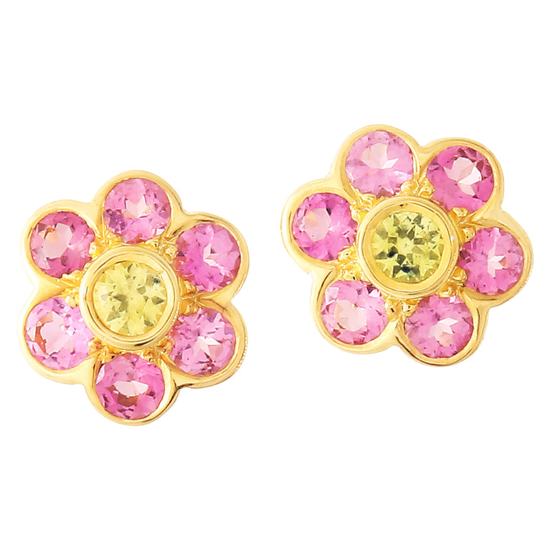 Pop Pink Flower Power Earrings
