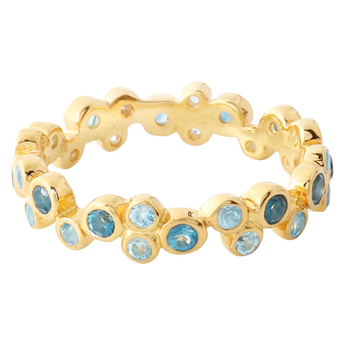 Pop Blue Topaz Bubble Band