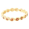 Pop Swish Garnet Eternity Band