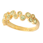 Pop Peridot Double Row Bubble Ring