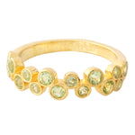 Pop Peridot Double Row Bubble Ring