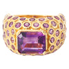 Emerald Cut Amethyst Fashion Ring