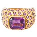 Emerald Cut Amethyst Fashion Ring (NO SECTION )