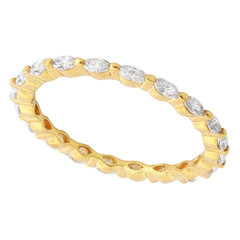 Marquise Cut Diamond Eternity Band