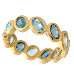 Pop Blue Topaz Jelly Bean Band