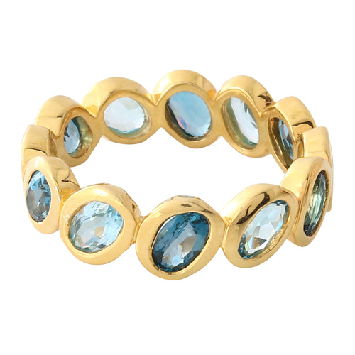 Pop Blue Topaz Jelly Bean Band