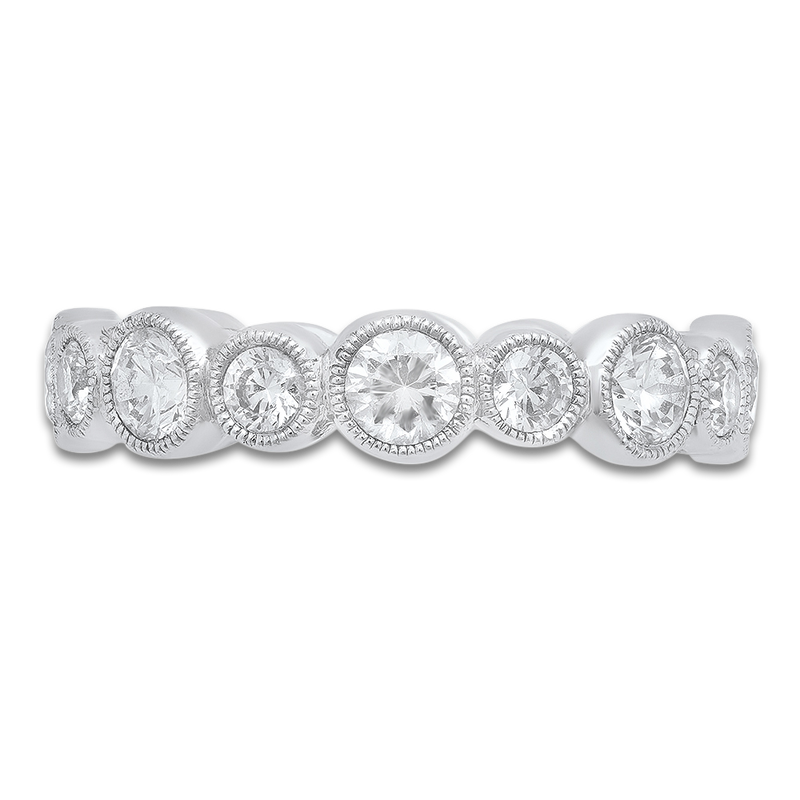 Bezel Set Round Diamonds Eternity Band (LRG)