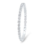 Square and Diamond Shape Eternity Band