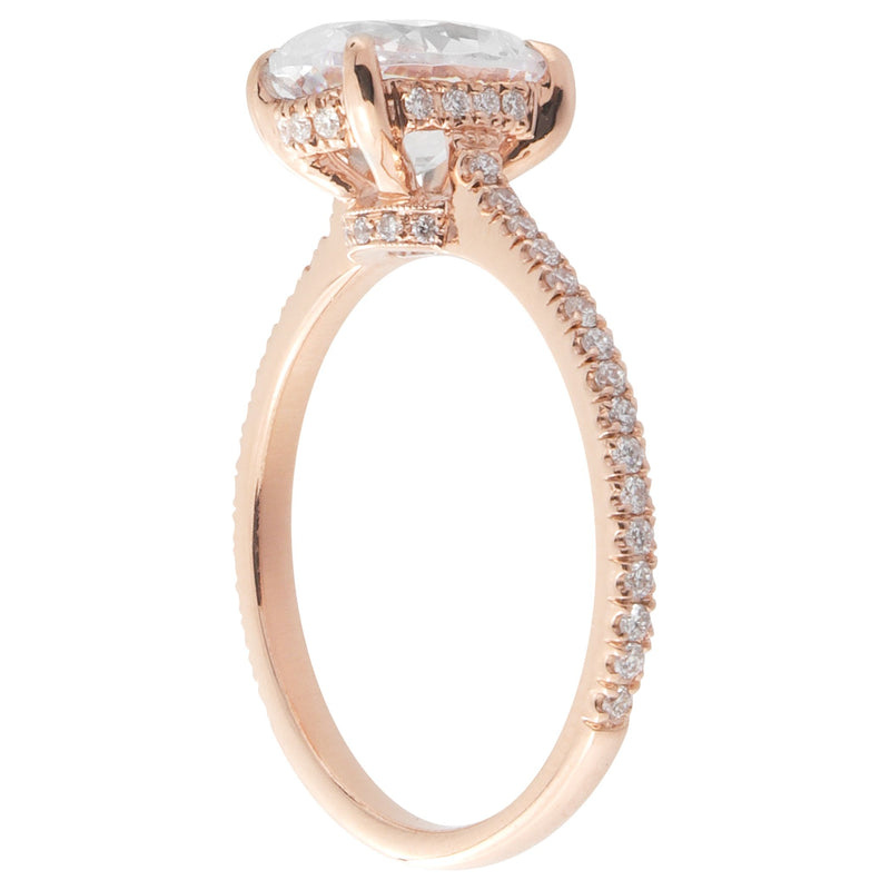 Oval Cut Diamond Engagement Semi-Mount