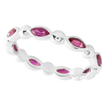 Marquise Cut Ruby Eternity Band