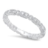 All Round Diamond Rectangle and Circle Eternity Band | Beverley K