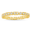 All Round Diamond Rectangle and Circle Eternity Band | Beverley K