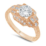 Art Deco Diamond Engagement Ring Setting | Beverley K