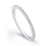 Round Cut White Diamond Eternity Band