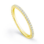 Round Cut White Diamond Eternity Band