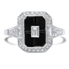 Onyx and Diamond Ring | Beverley K