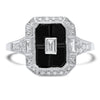 Onyx and Diamond Ring | Beverley K