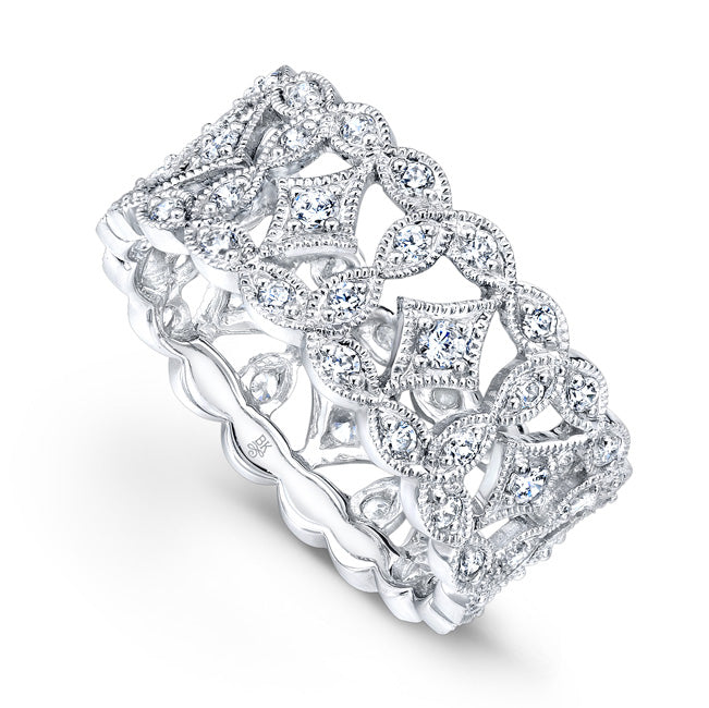 Diamond Design Wide Eternity Band | Beverley K